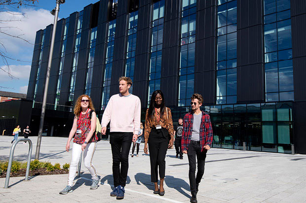 University of Central Lancashire (UCLan) - Students on campus