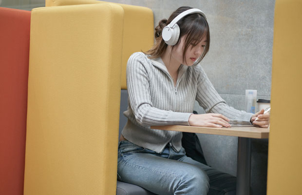 student working