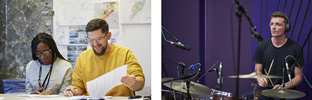 Leeds Beckett University - 2 photos of students
